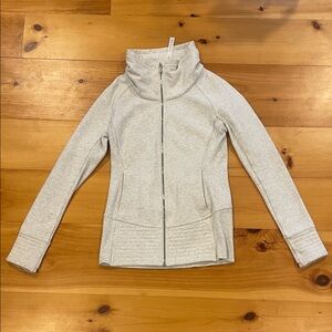 Gray Lululemon Full Length Scuba Zip-Up